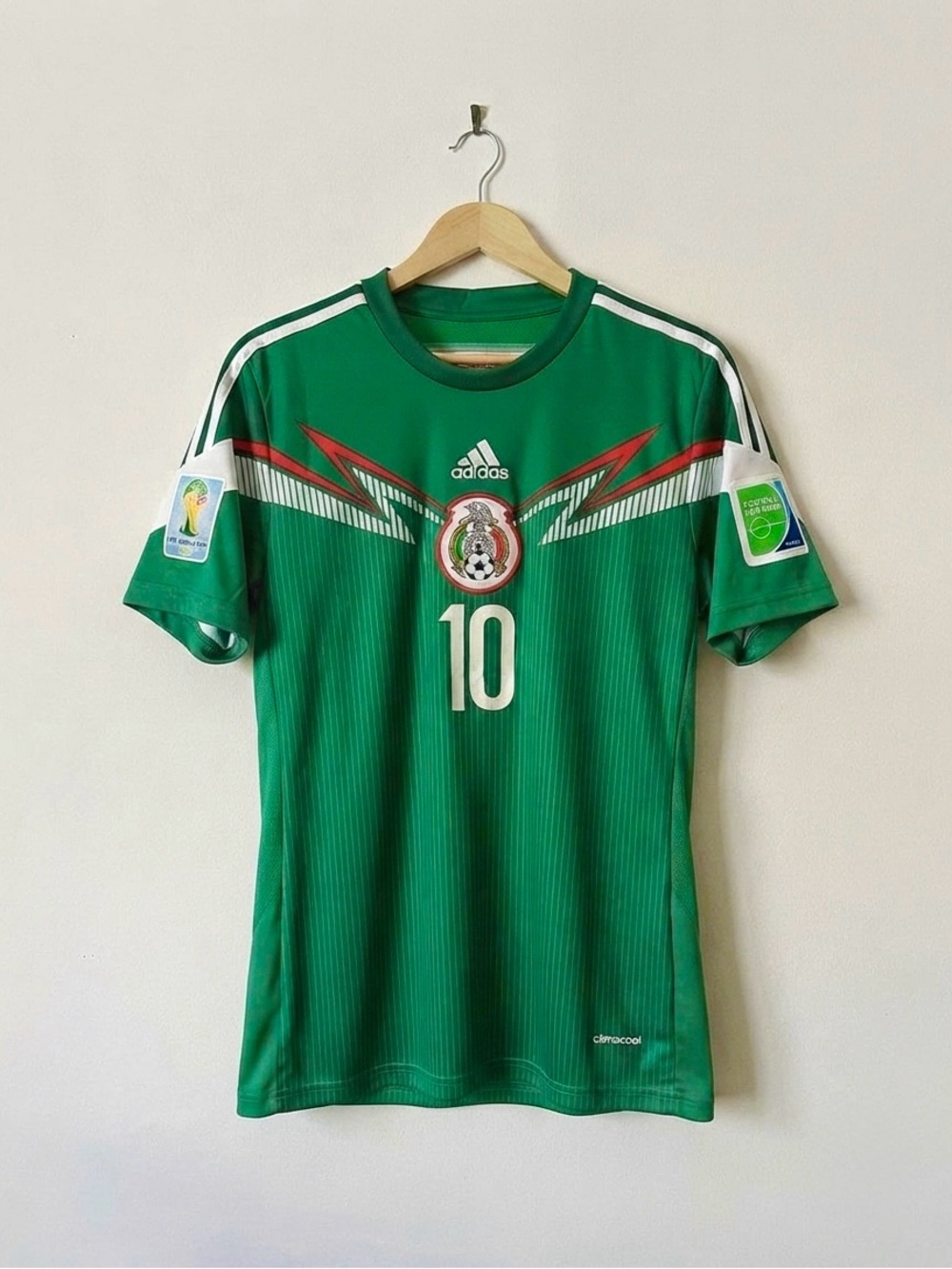 G. Dos Santos #10 Mexico 2014 Soccer Home Jersey - Picture 2 of 2